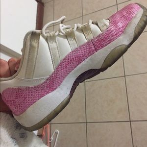 Pink snake skins 11s Jordan’s